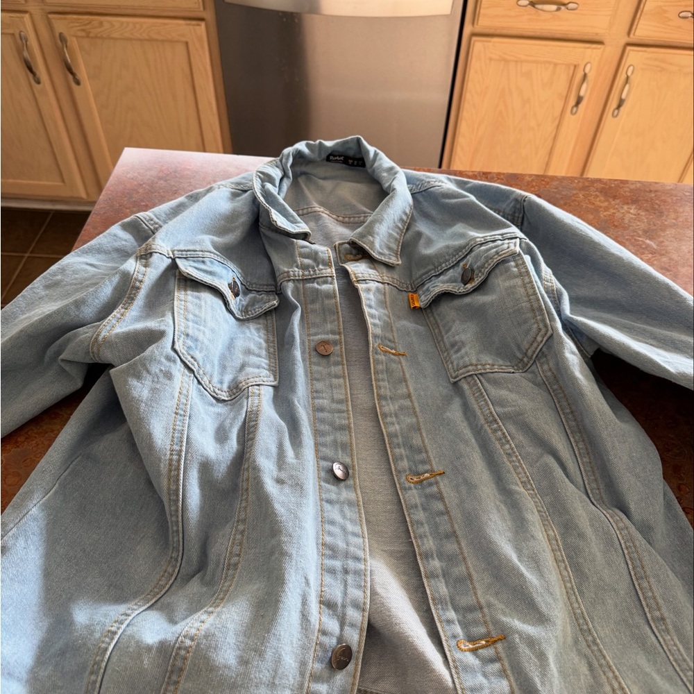 ROMWE Blue Jean Jacket Classic Denim Style